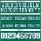 Custom Kelly Green White-Royal Authentic Football Jersey