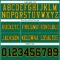 KellyGreen0764-3 Custom Kelly Green Black-Gold Authentic Football Jersey