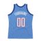 Custom Light Blue White-Red Authentic Throwback Basketball Jersey