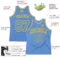 Custom Light Blue Light Blue-Gold Authentic Throwback Basketball Jersey