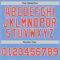 Custom Light Blue Orange-White Authentic Throwback Basketball Jersey