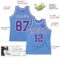 Custom Light Blue Purple-White Authentic Throwback Basketball Jersey