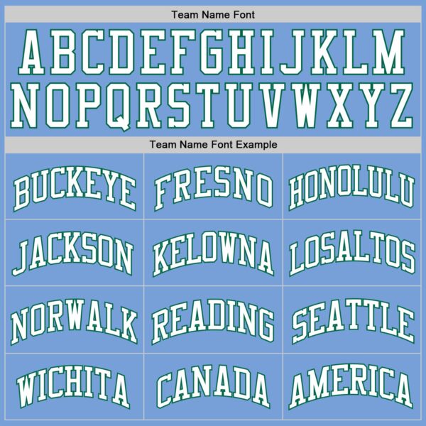 Custom Light Blue White-Kelly Green Authentic Throwback Basketball Jersey