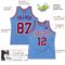 Custom Light Blue Maroon-White Authentic Throwback Basketball Jersey