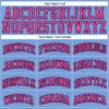 Custom Light Blue Purple Black-Pink Authentic Throwback Basketball Jersey