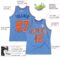 Custom Light Blue Orange-Royal Authentic Throwback Basketball Jersey