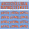 Custom Light Blue Orange-Royal Authentic Throwback Basketball Jersey