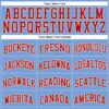Custom Light Blue Red-Cream Authentic Throwback Basketball Jersey