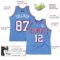 Custom Light Blue White Royal-Red Authentic Throwback Basketball Jersey