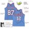 Custom Light Blue Red Pinstripe White-Royal Authentic Basketball Jersey