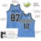 Custom Light Blue White Pinstripe Black-Old Gold Authentic Basketball Jersey