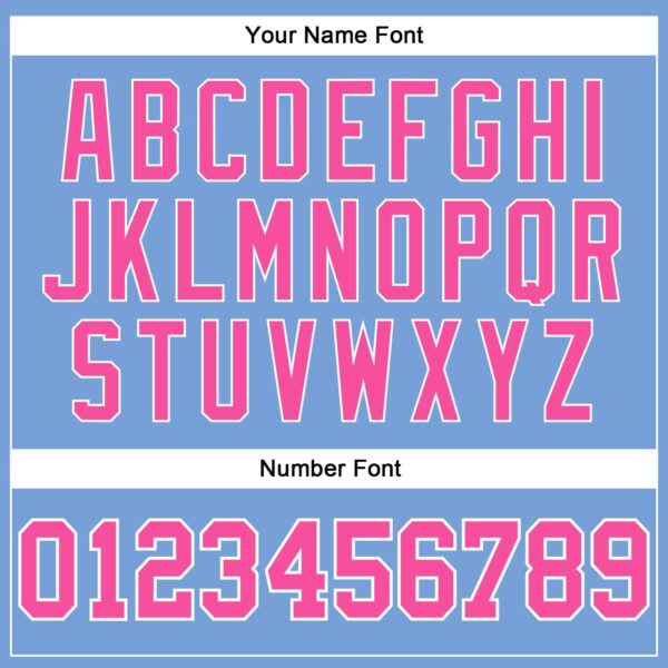 Custom Light Blue White Pinstripe Pink Authentic Basketball Jersey