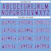 Custom Light Blue White Pinstripe Purple Authentic Basketball Jersey