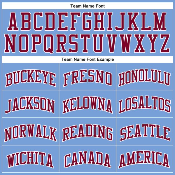 Custom Light Blue White Pinstripe Maroon Authentic Basketball Jersey