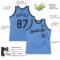 Custom Light Blue Black Authentic Throwback Basketball Jersey