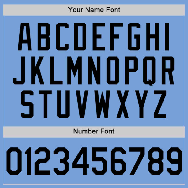 Custom Light Blue Black Authentic Throwback Basketball Jersey