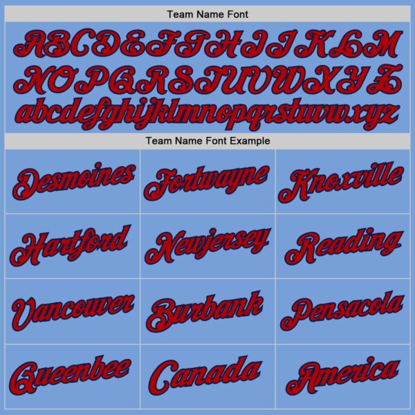 Custom Light Blue Red-Navy Authentic Throwback Basketball Jersey