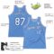 Custom Light Blue White-Royal Authentic Throwback Basketball Jersey