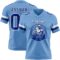 LightBlue0860-1 Custom Light Blue Royal-White Authentic Football Jersey