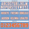 Custom Light Blue Orange-White Authentic Football Jersey