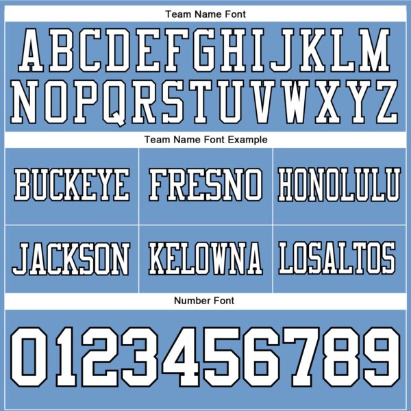 Custom Light Blue White-Black Authentic Football Jersey