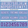 Custom Light Blue Purple-White Authentic Football Jersey