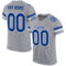 LightGray0014 Custom Light Gray Royal-White Mesh Authentic Football Jersey