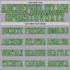 Custom Light Gray Neon Green-Navy Mesh Authentic Football Jersey