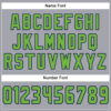 Custom Light Gray Neon Green-Navy Mesh Authentic Football Jersey