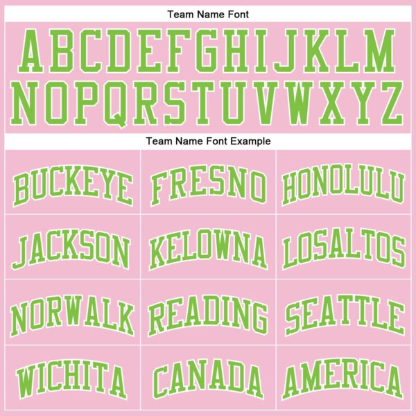 Custom Light Pink Neon Green-White Authentic Throwback Basketball Jersey