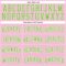 Custom Light Pink Neon Green-White Authentic Throwback Basketball Jersey