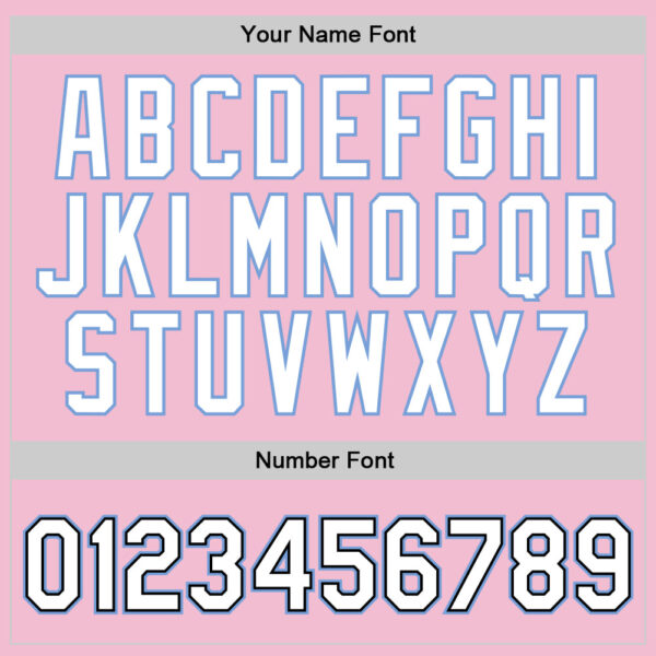 Custom Light Pink Black-Light Blue Authentic Throwback Basketball Jersey