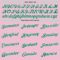 Custom Light Pink Kelly Green-White Authentic Throwback Basketball Jersey