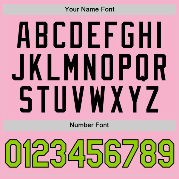 Custom Light Pink Neon Green-Black Authentic Throwback Basketball Jersey