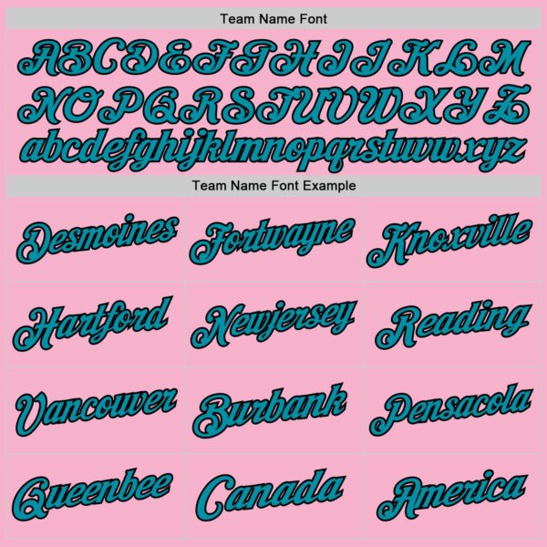 Custom Light Pink Teal-Black Authentic Throwback Basketball Jersey