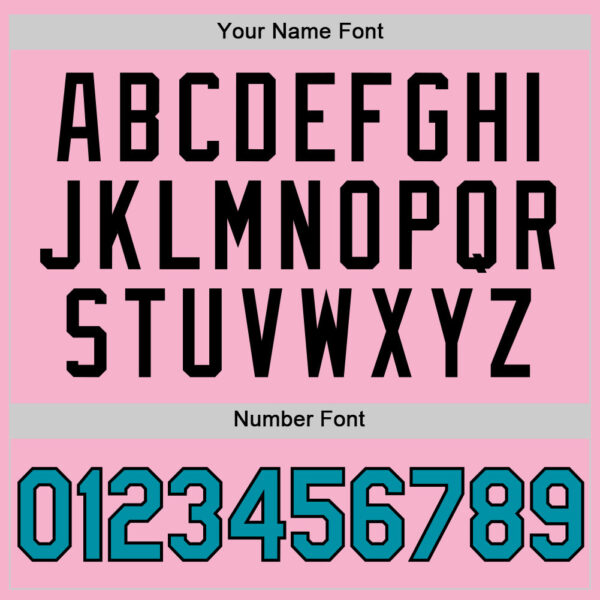 Custom Light Pink Teal-Black Authentic Throwback Basketball Jersey