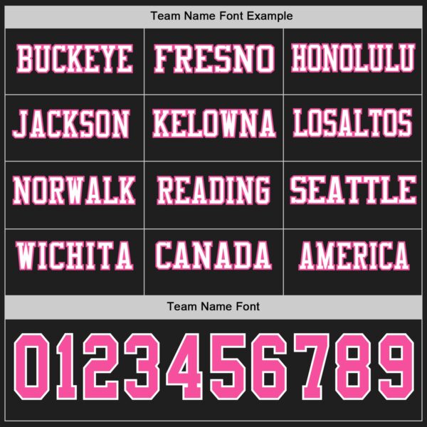 Custom Black Pink-White Long Sleeve Authentic Football Jersey