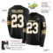 LongSleeve0450-1 Custom Black White-Old Gold Long Sleeve Authentic Football Jersey