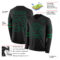 LongSleeve0468-1 Custom Black Kelly Green Long Sleeve Authentic Football Jersey