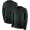 LongSleeve0468 Custom Black Kelly Green Long Sleeve Authentic Football Jersey