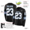 LongSleeve0476-1 Custom Black White-Light Blue Long Sleeve Authentic Football Jersey