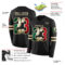 LongSleeve0483-1 Custom Black Vintage Mexican Flag-Cream Long Sleeve Authentic Football Jersey