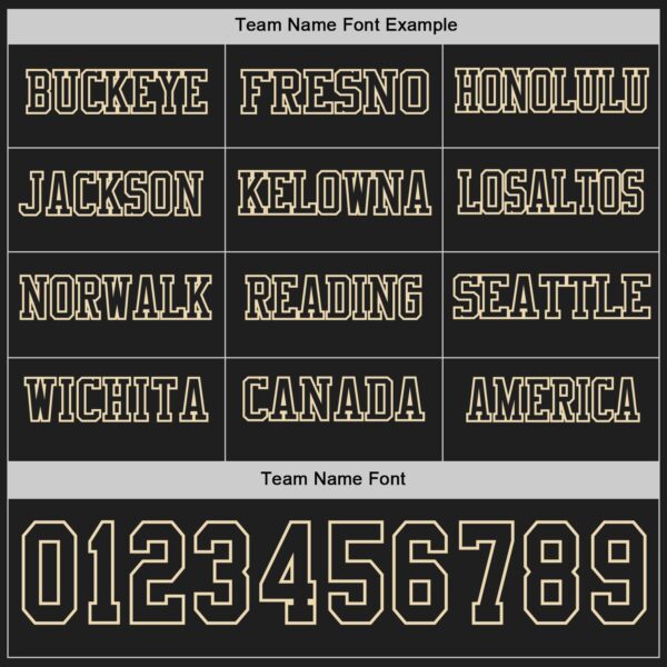 Custom Black Cream Long Sleeve Authentic Football Jersey