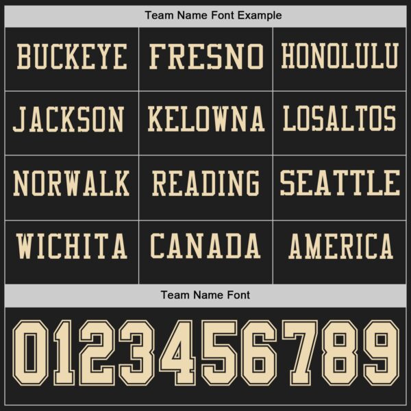 Custom Black Cream Long Sleeve Authentic Football Jersey