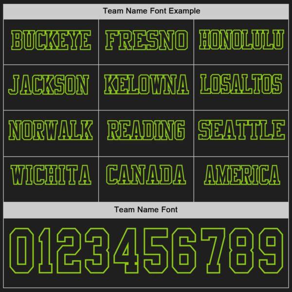 Custom Black Neon Green Long Sleeve Authentic Football Jersey