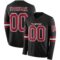 LongSleeve0528 Custom Black Cardinal-White Long Sleeve Authentic Football Jersey