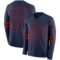 LongSleeve0534 Custom Navy Red Long Sleeve Authentic Football Jersey