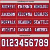 Custom Red White-Royal Long Sleeve Authentic Football Jersey