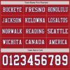 Custom Red White-Navy Long Sleeve Authentic Football Jersey