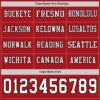 Custom Red White-Black Long Sleeve Authentic Football Jersey